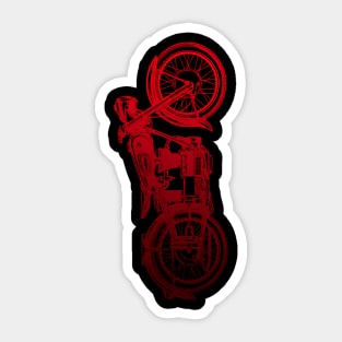 Red Motorcycle T Sticker